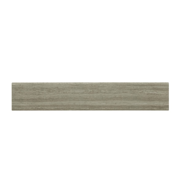 Charisma Silver Bullnose 3 In. X 18 In. Matte Porcelain Wall Tile, 30PK
